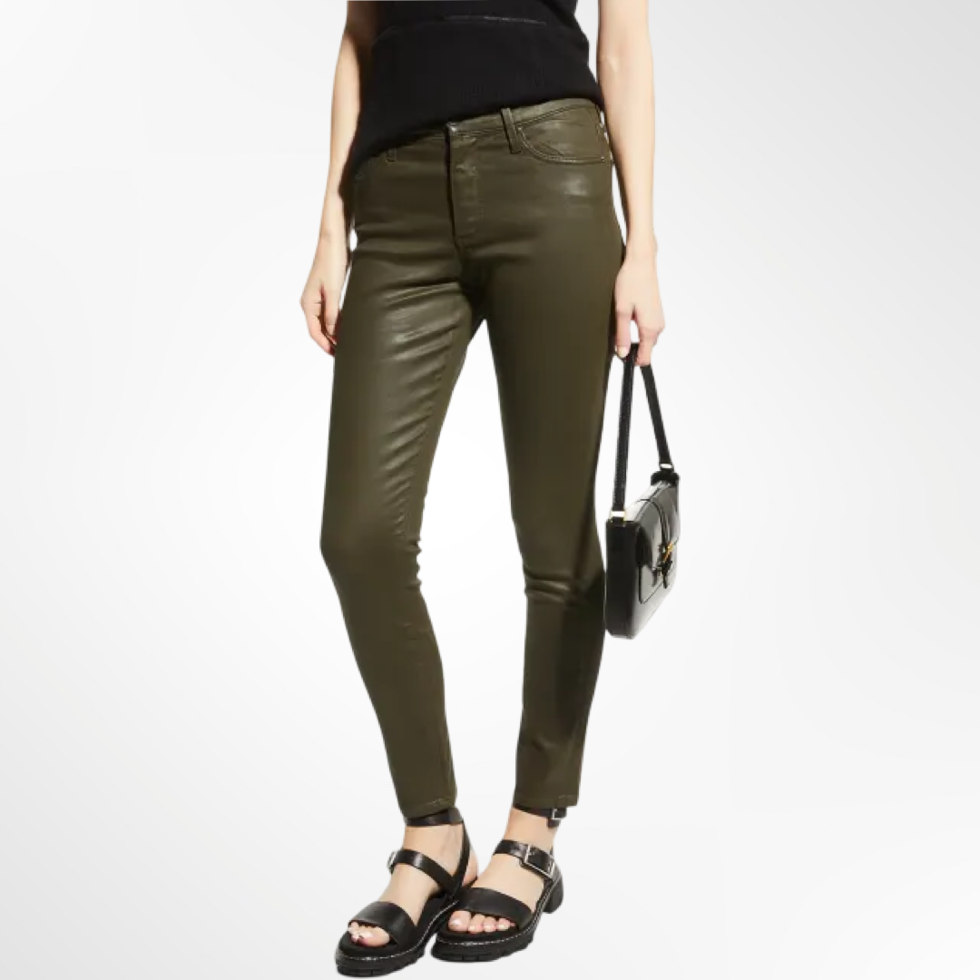 Farrah Mid Rise Coated - T.38/40