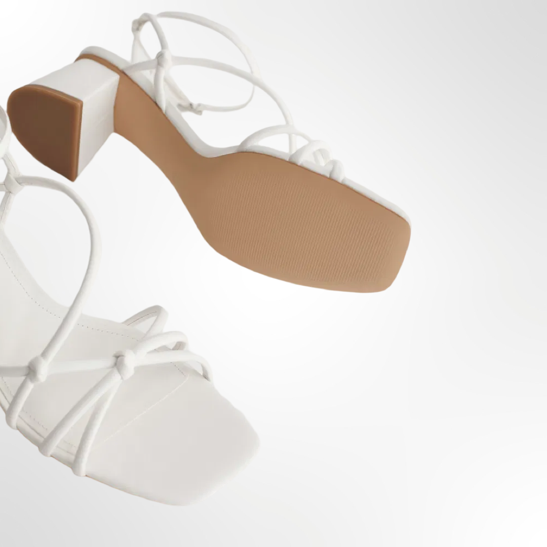 Strappy White Sandals - T.36