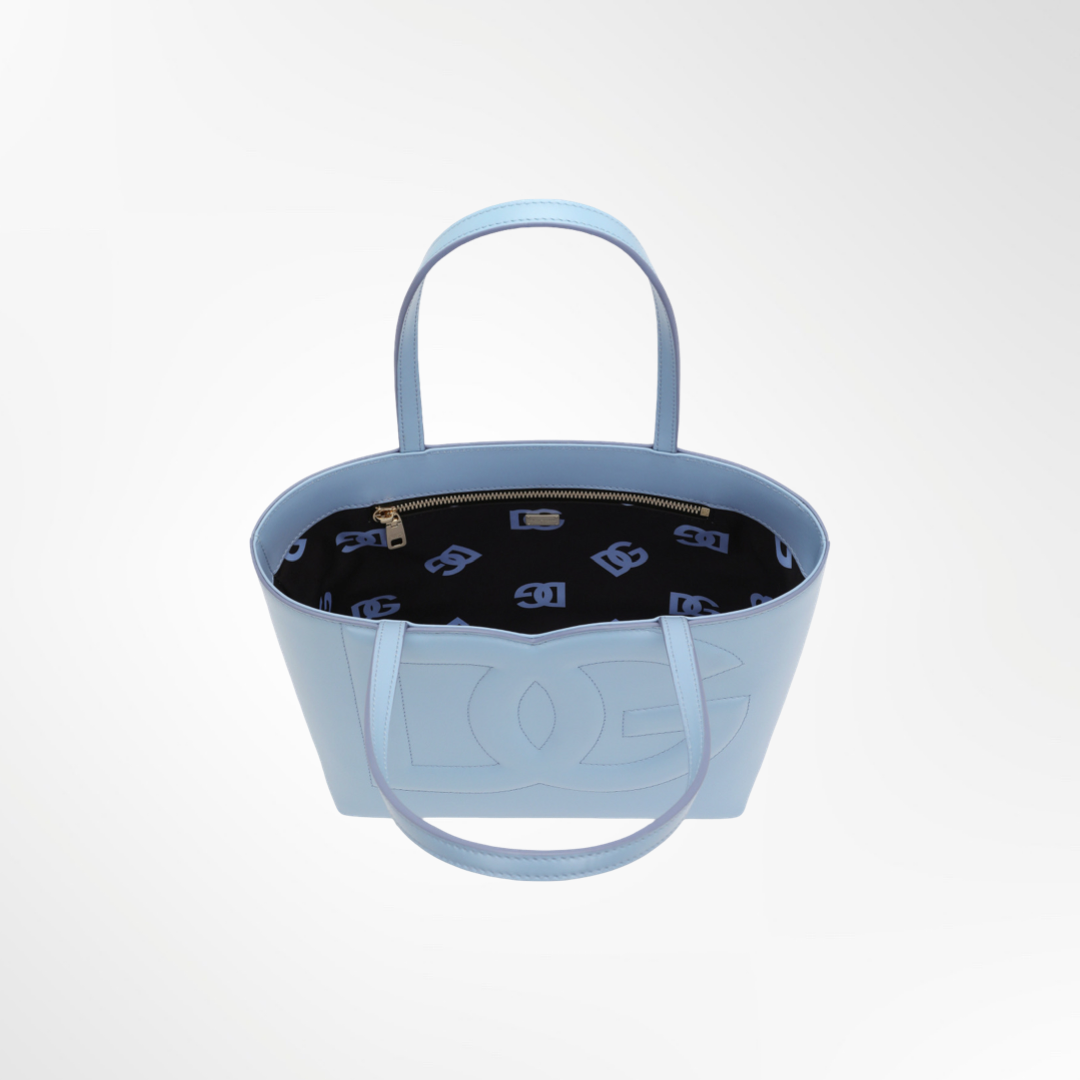 Small calfskin DG Logo Bag shopper
