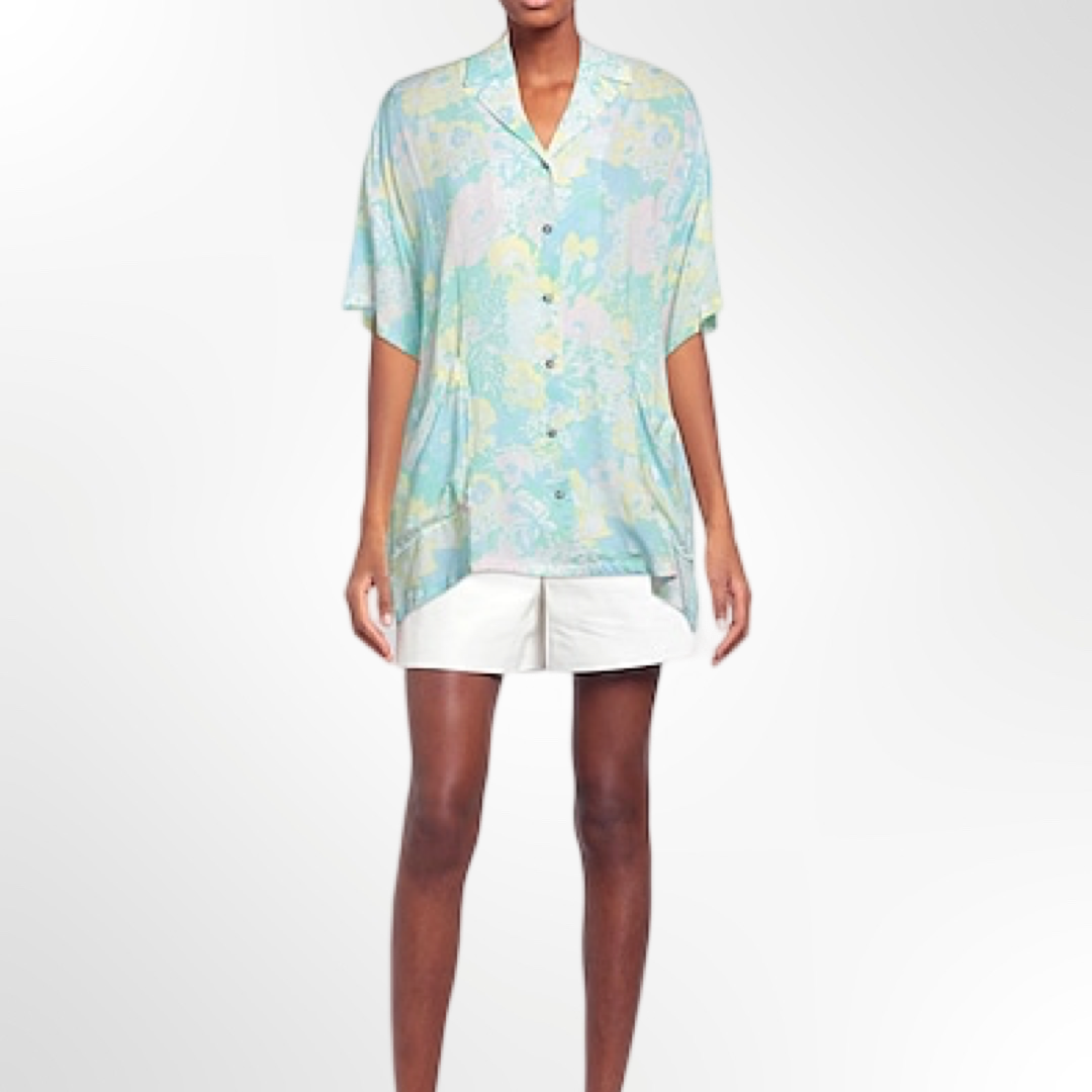 Blusa Guayabera Print Floral - T.XS/S