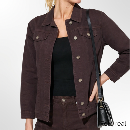 Chaqueta Denim Coffee - T.S