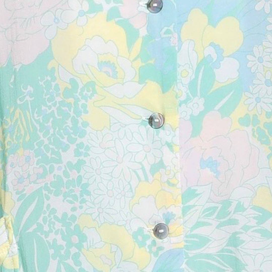 Blusa Guayabera Print Floral - T.XS/S
