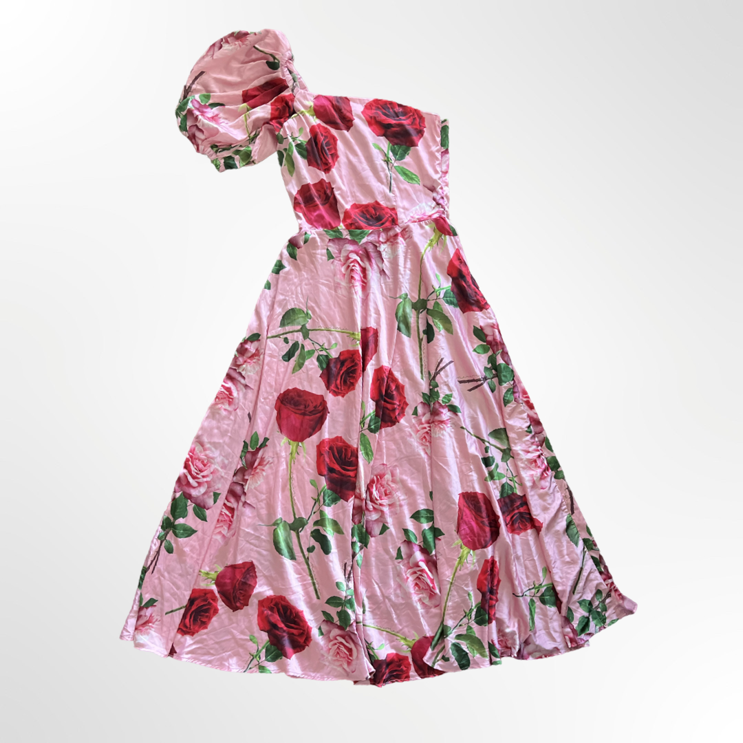 Vestido Rosas - T.XL