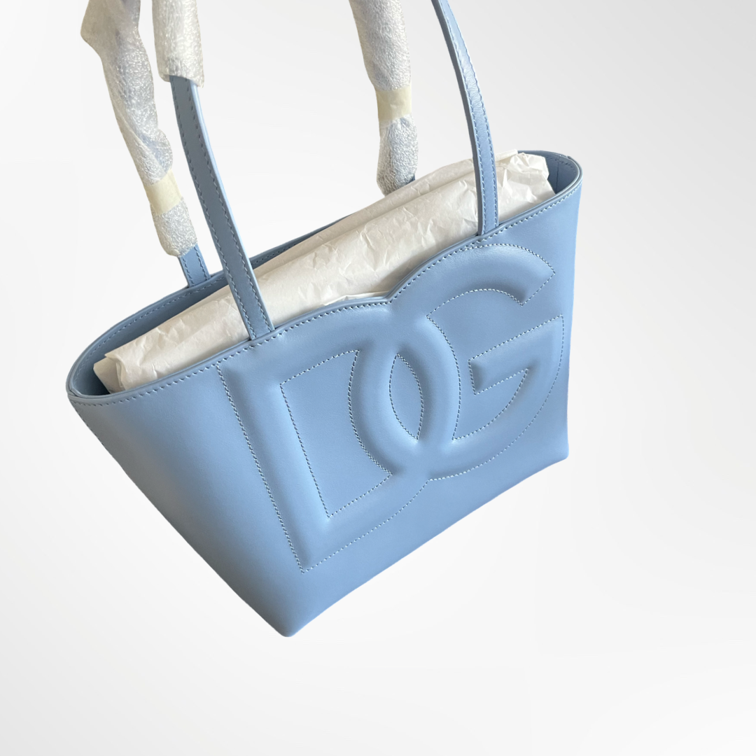 Small calfskin DG Logo Bag shopper