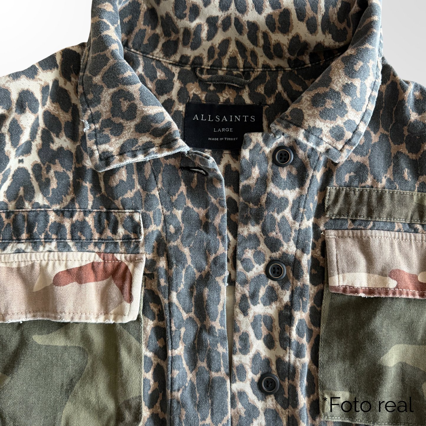 Mixed Print Utility Jacket - T.L