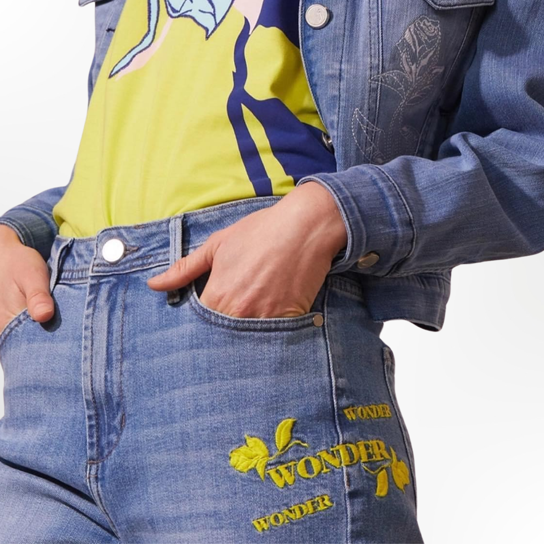 Jeans Dual Roses - T.36