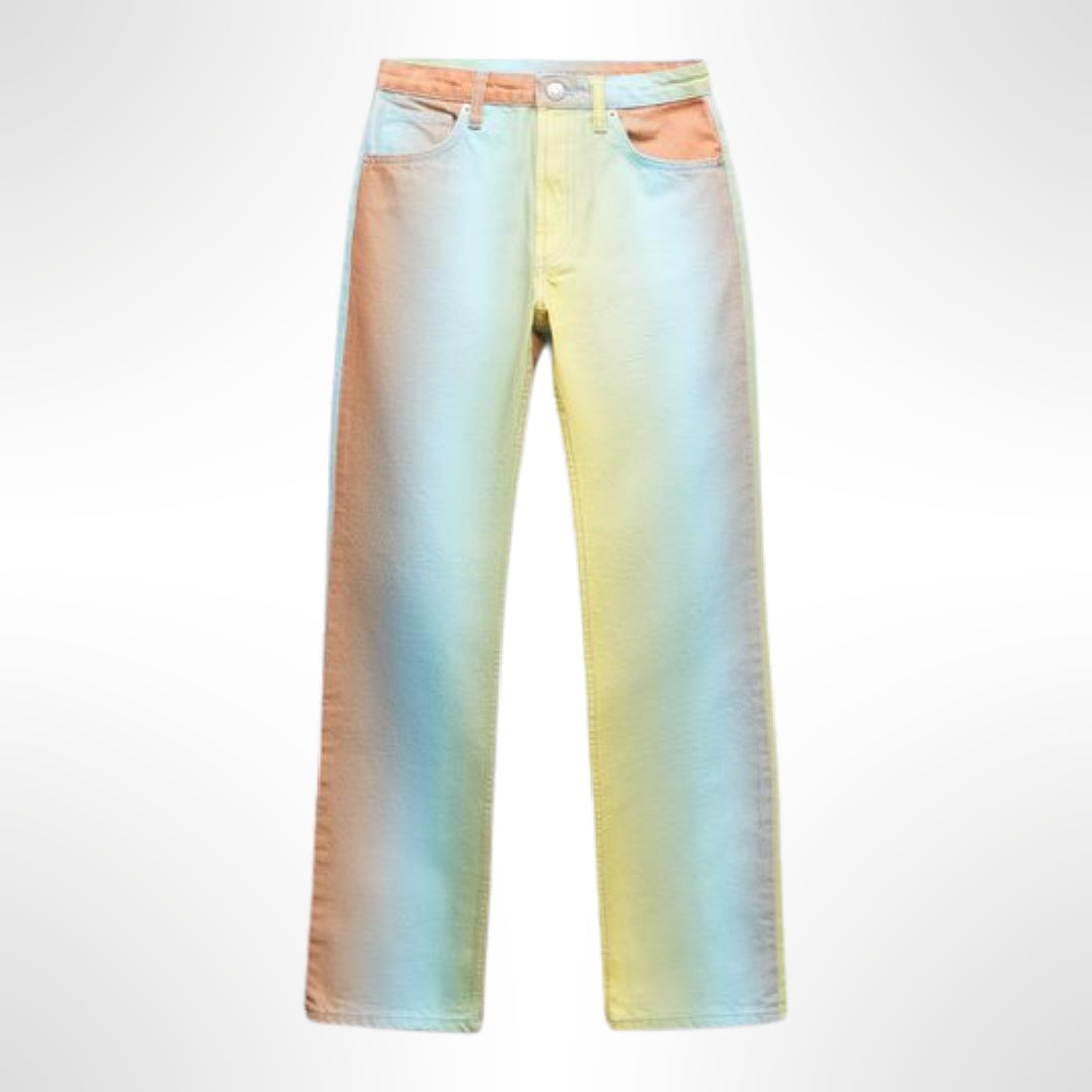 Jean Mide Rise Multicolor - T.36