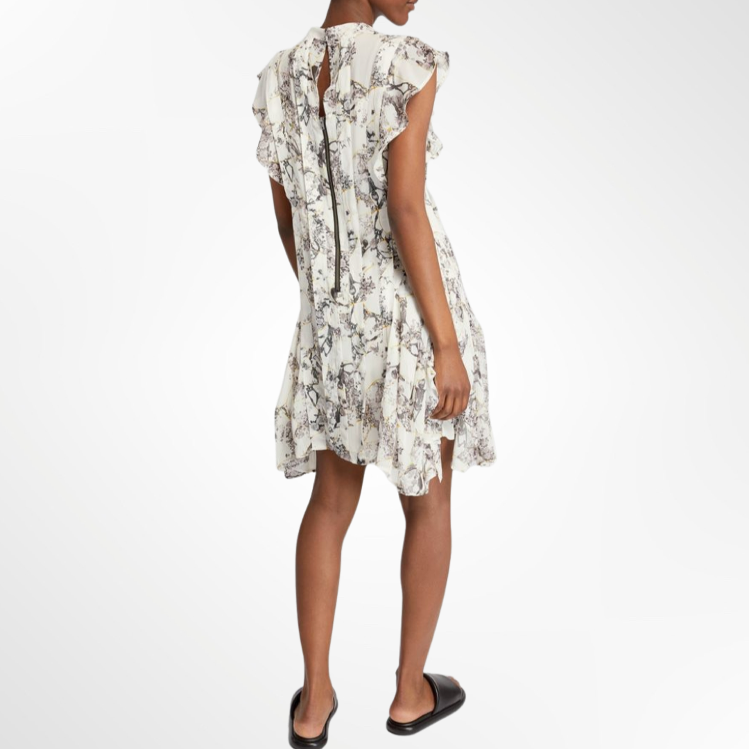 Fleur Buruberu Dress White - T.L