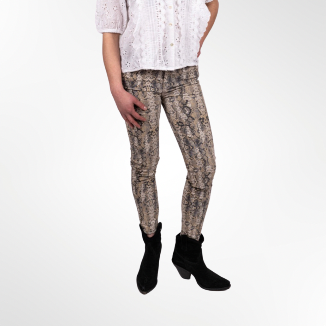 Jeans Animal Print Velvet - T.25