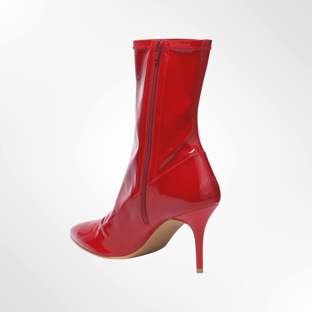 Sock Patent Leather Boot - T.37