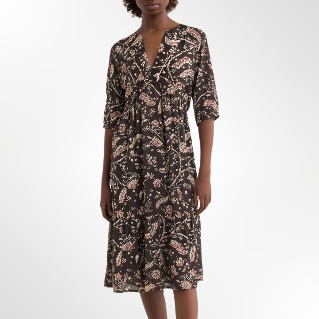Printed Midi Dress - T.S