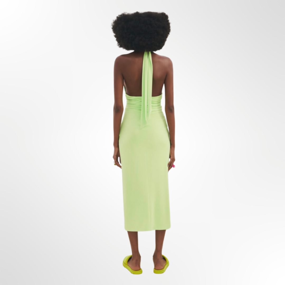 Draped Halter Dress - T.S