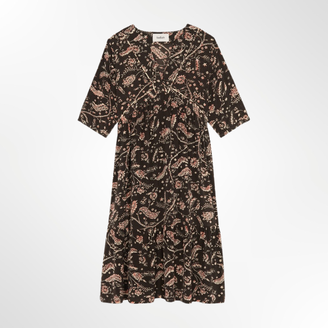 Printed Midi Dress - T.S