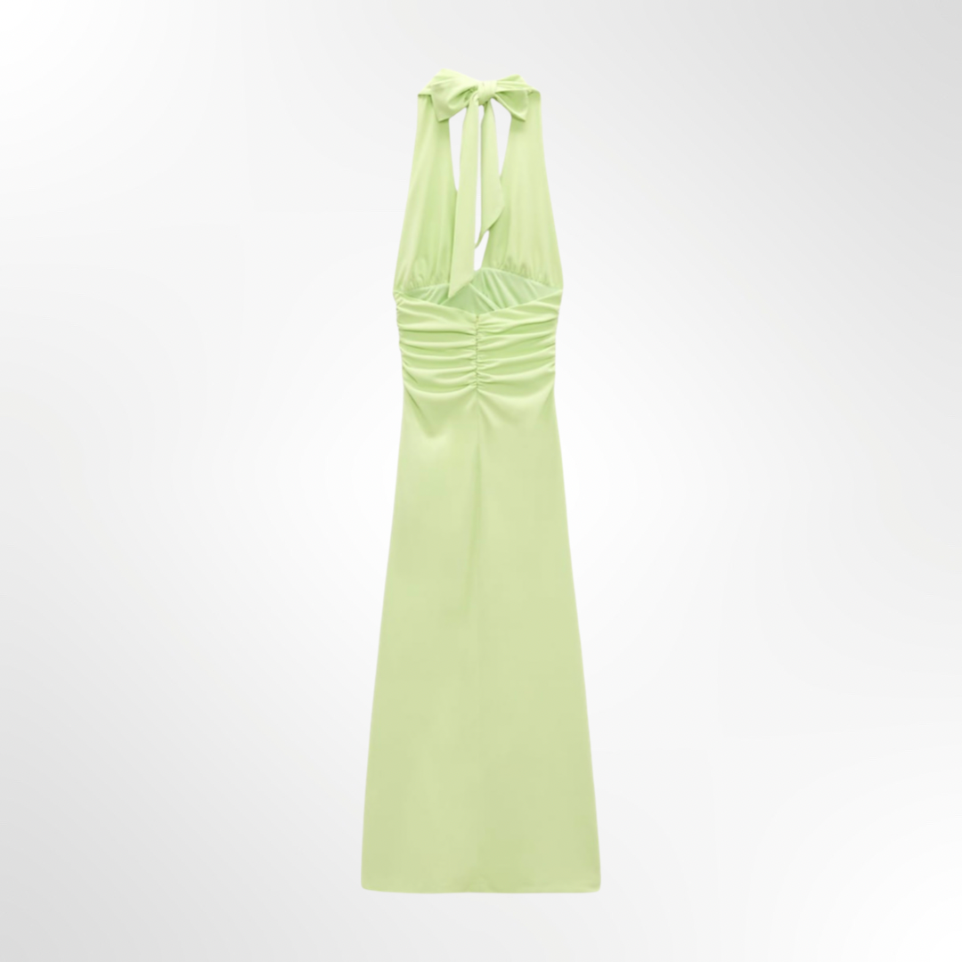 Draped Halter Dress - T.S