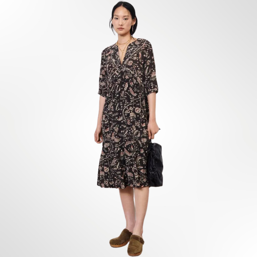 Printed Midi Dress - T.S