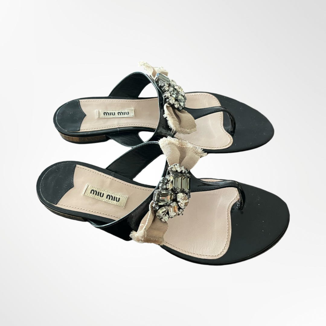 Bejeweled Sandals - T.38