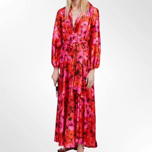 Vestido Camisero de Crepe - T.XL