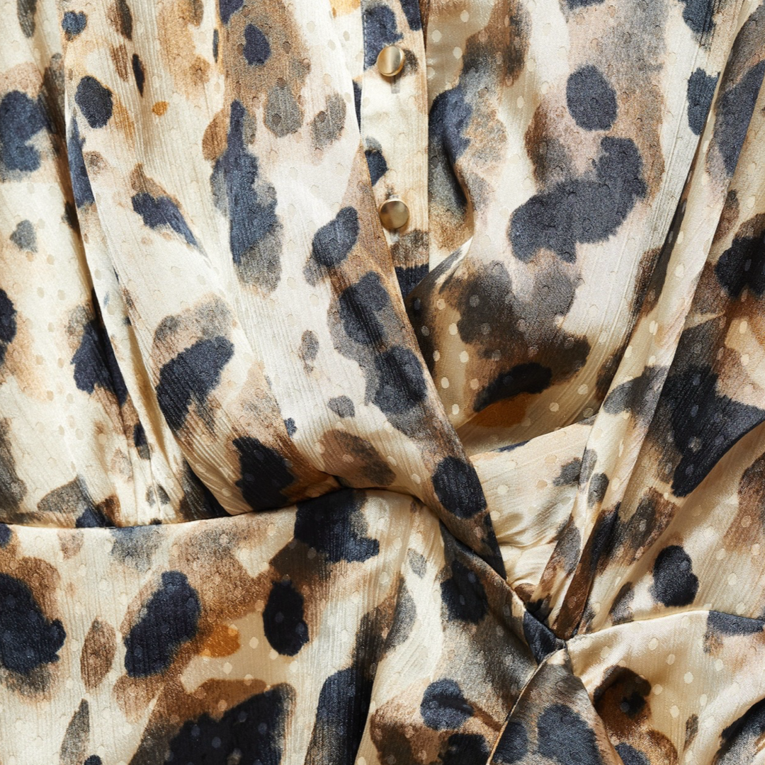 Vestido Satinado Print - T.M