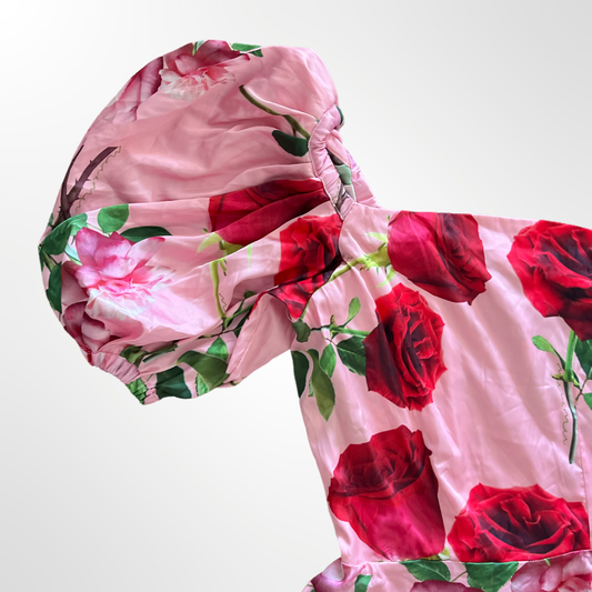 Vestido Rosas - T.XL