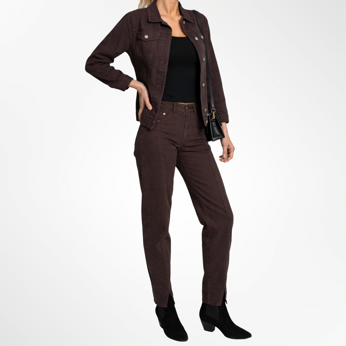 Pantalón Denim Coffee - T.34