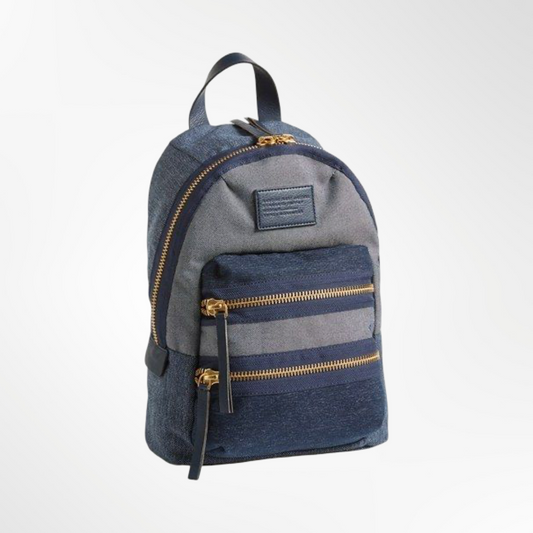 Biker Denim Mini Backpack