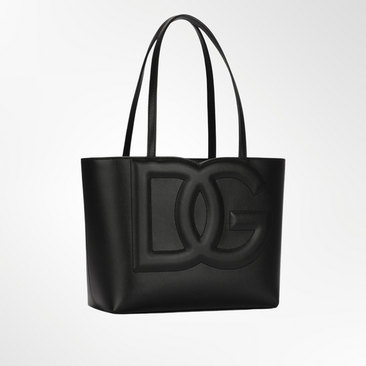 Small calfskin DG Logo Bag shopper