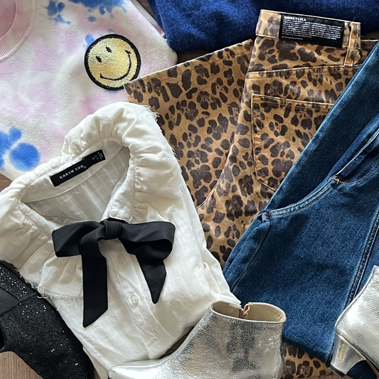 Straight Leopard Jeans - T.36