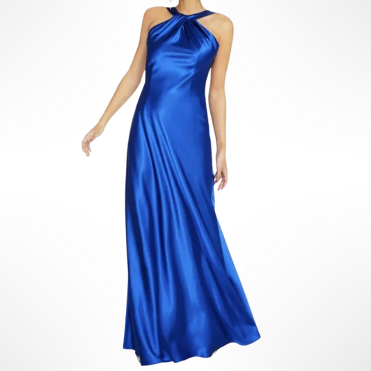 Vestido Royal Blue Satin - T.L