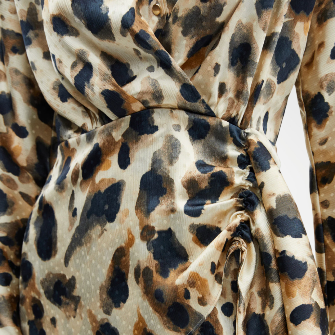 Vestido Satinado Print - T.M