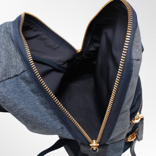 Biker Denim Mini Backpack
