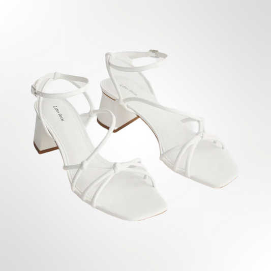 Strappy White Sandals - T.36