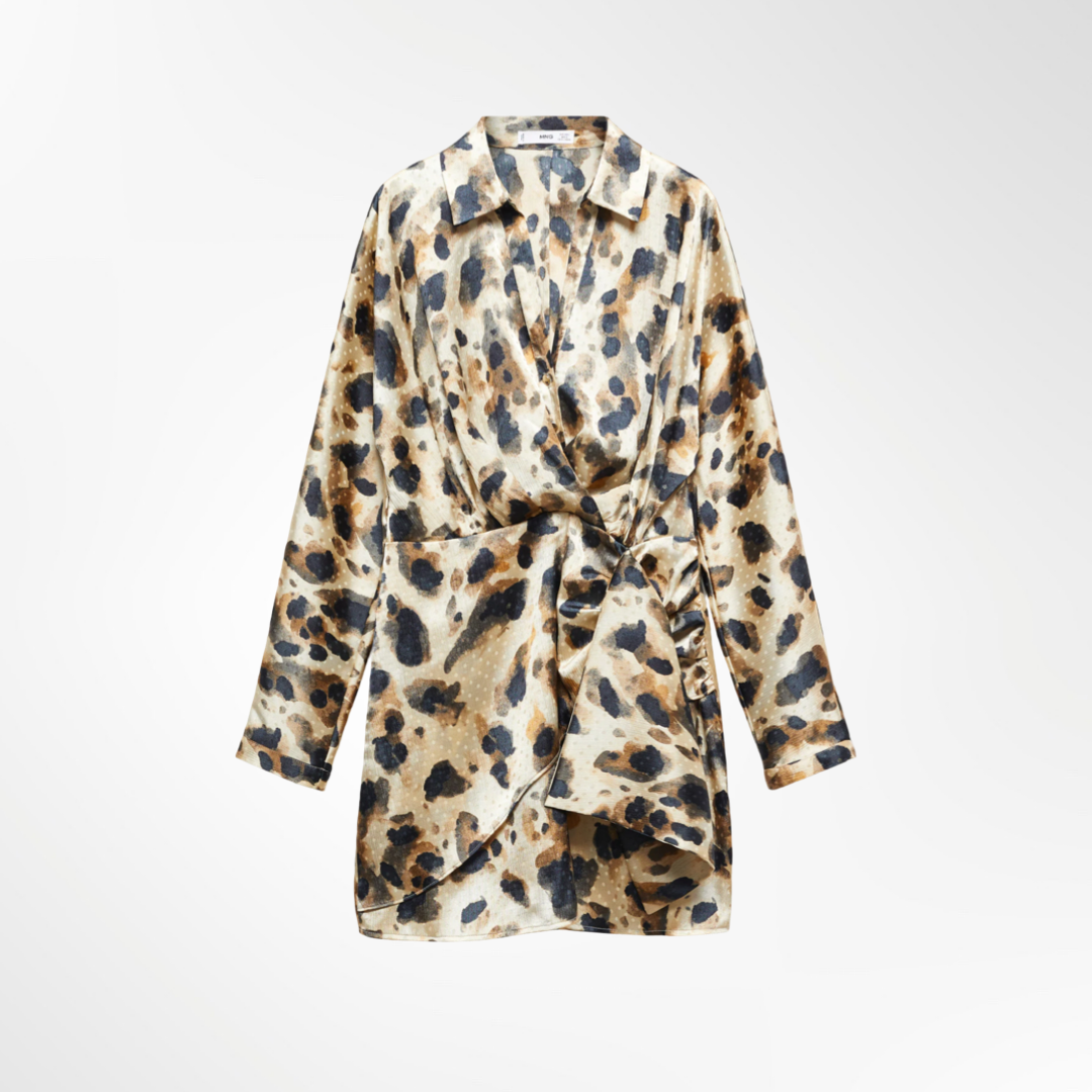 Vestido Satinado Print - T.M