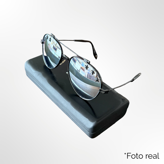 Studded Aviator Sunglasses