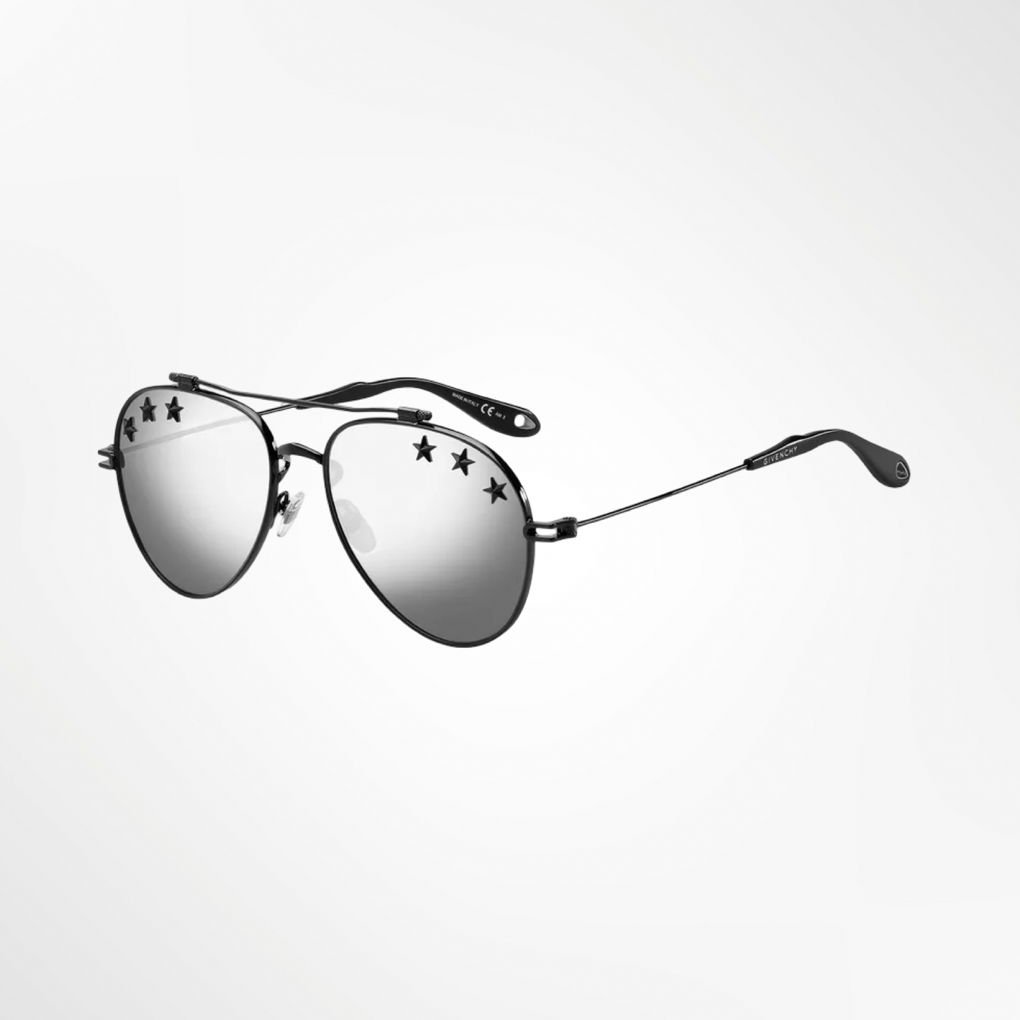 Studded Aviator Sunglasses