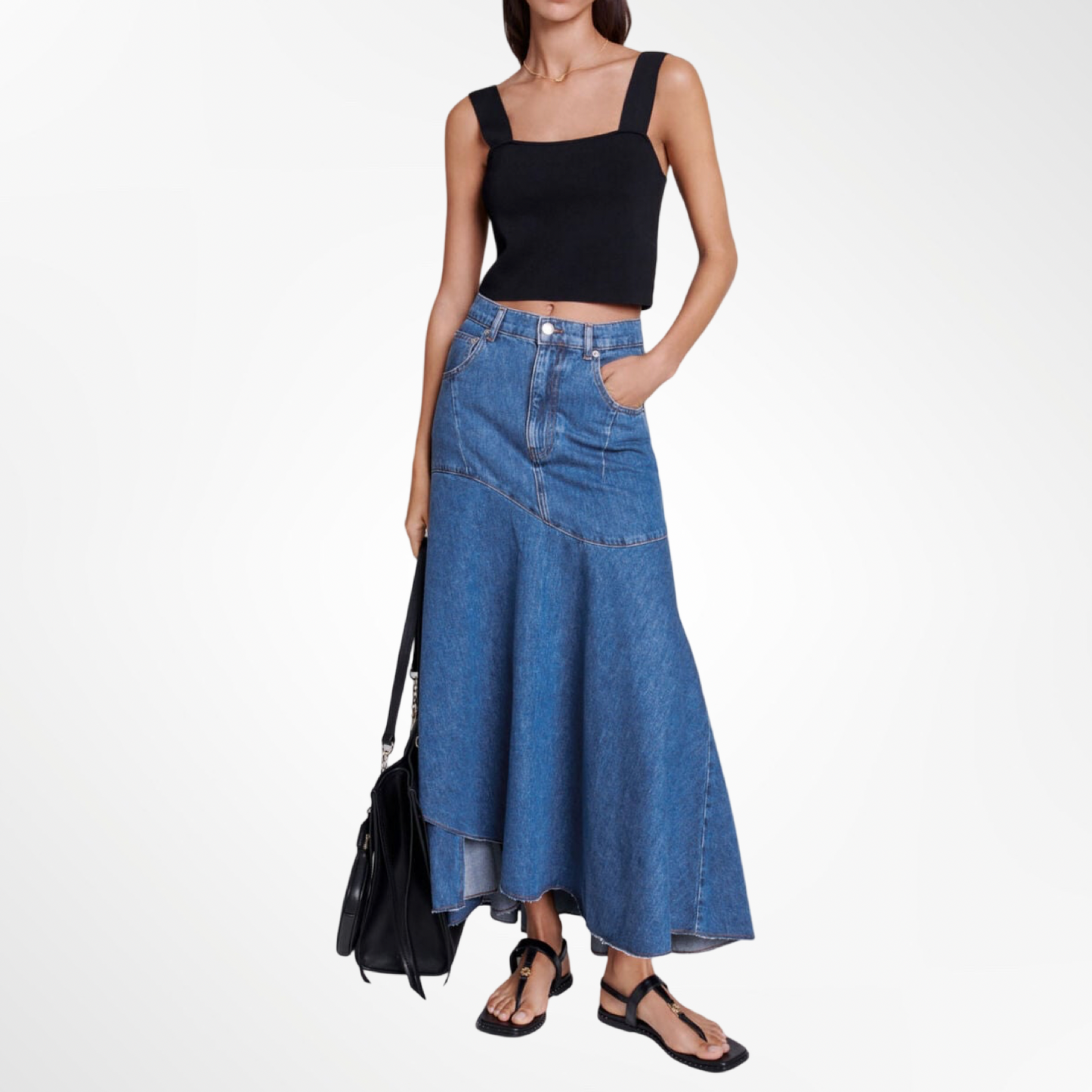 Jondulys Denim Maxi Skirt - T.42