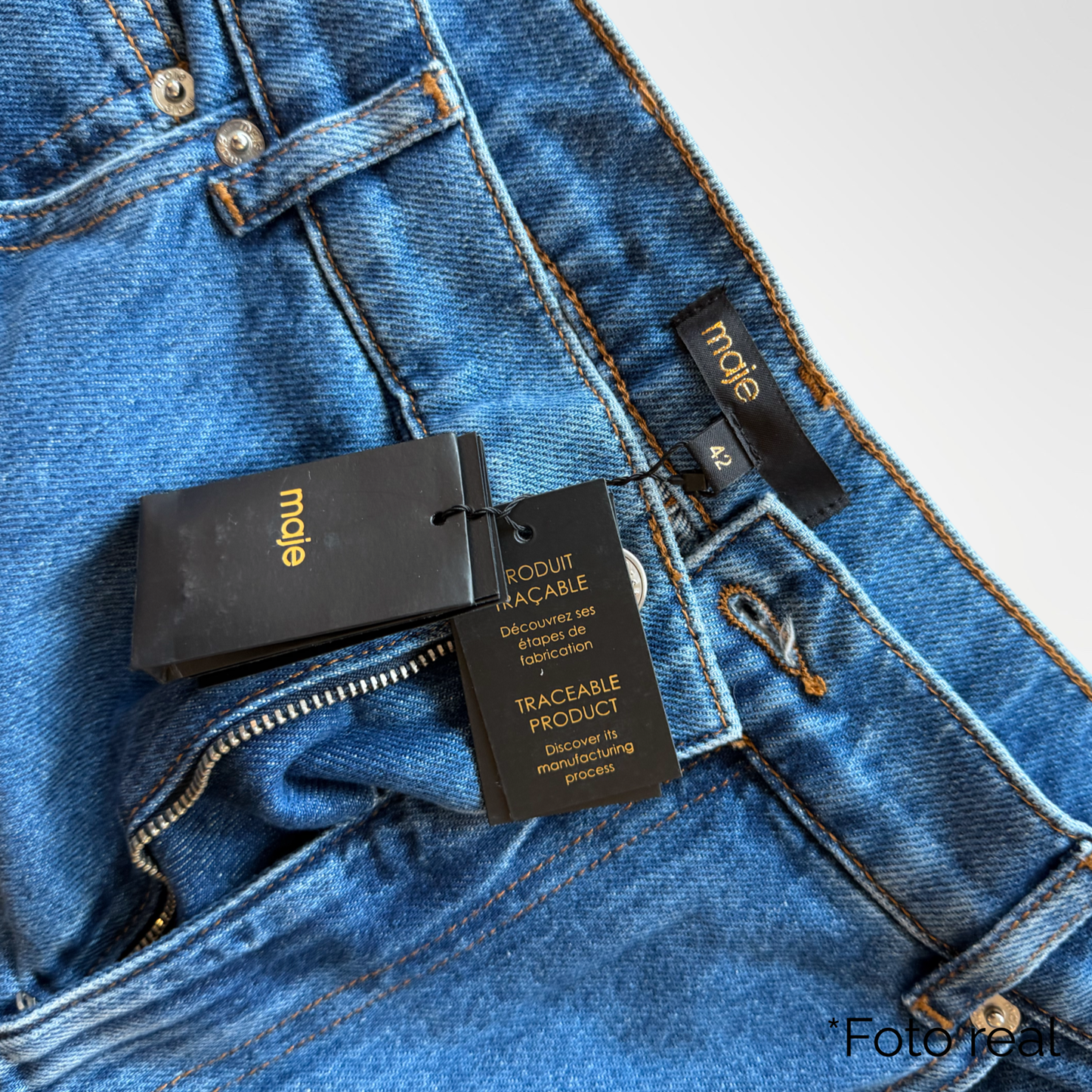 Jondulys Denim Maxi Skirt - T.42