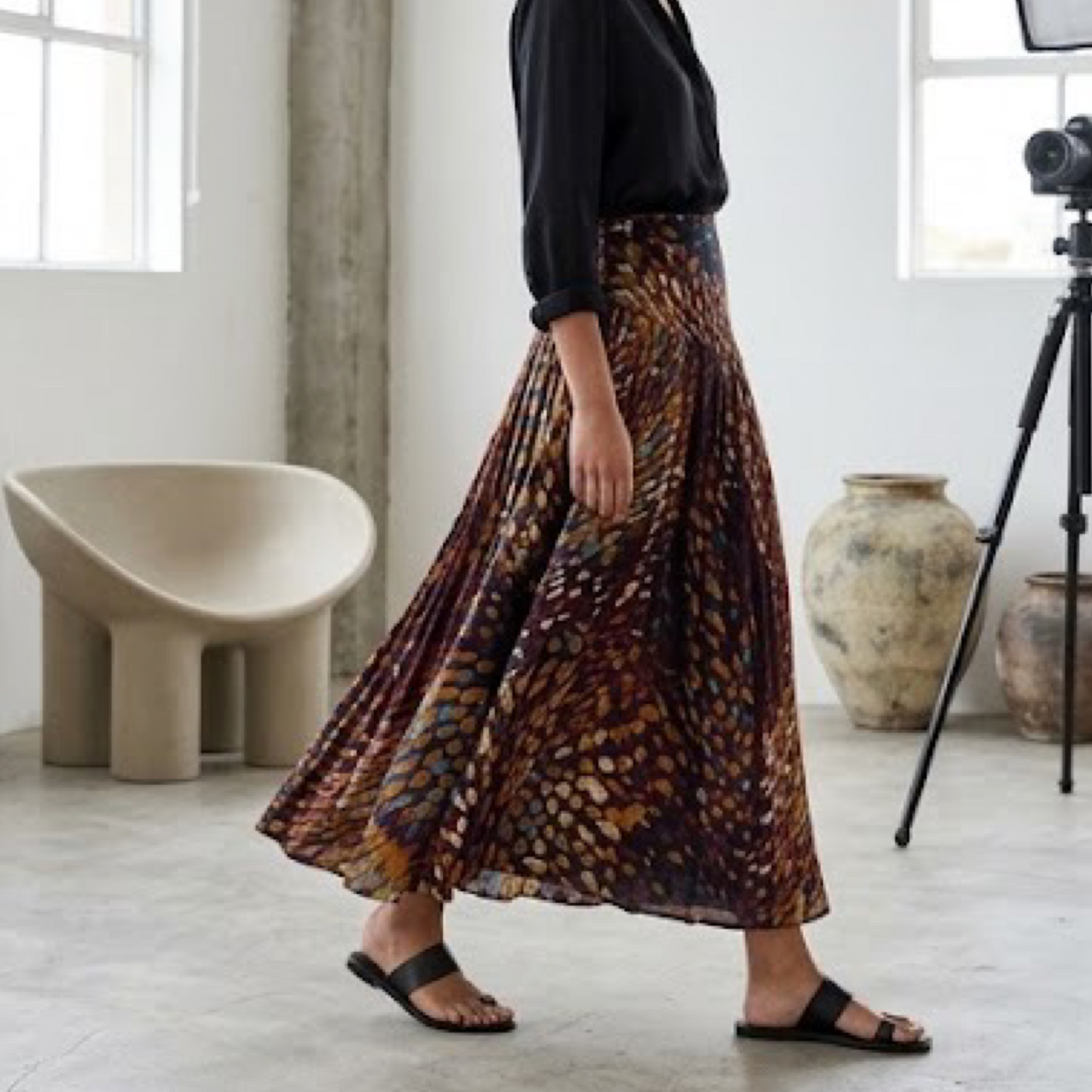Ruffle Midi Skirt - T.S