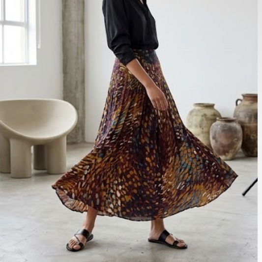 Ruffle Midi Skirt - T.S