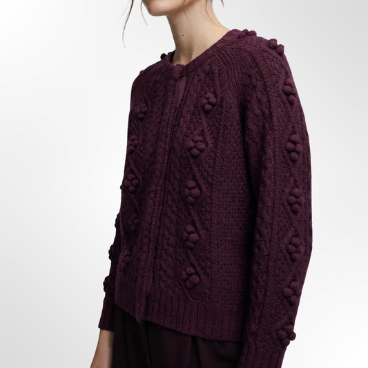 Cardigan Burdeo Wool - T.M