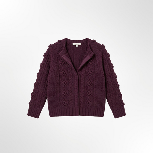 Cardigan Burdeo Wool - T.M