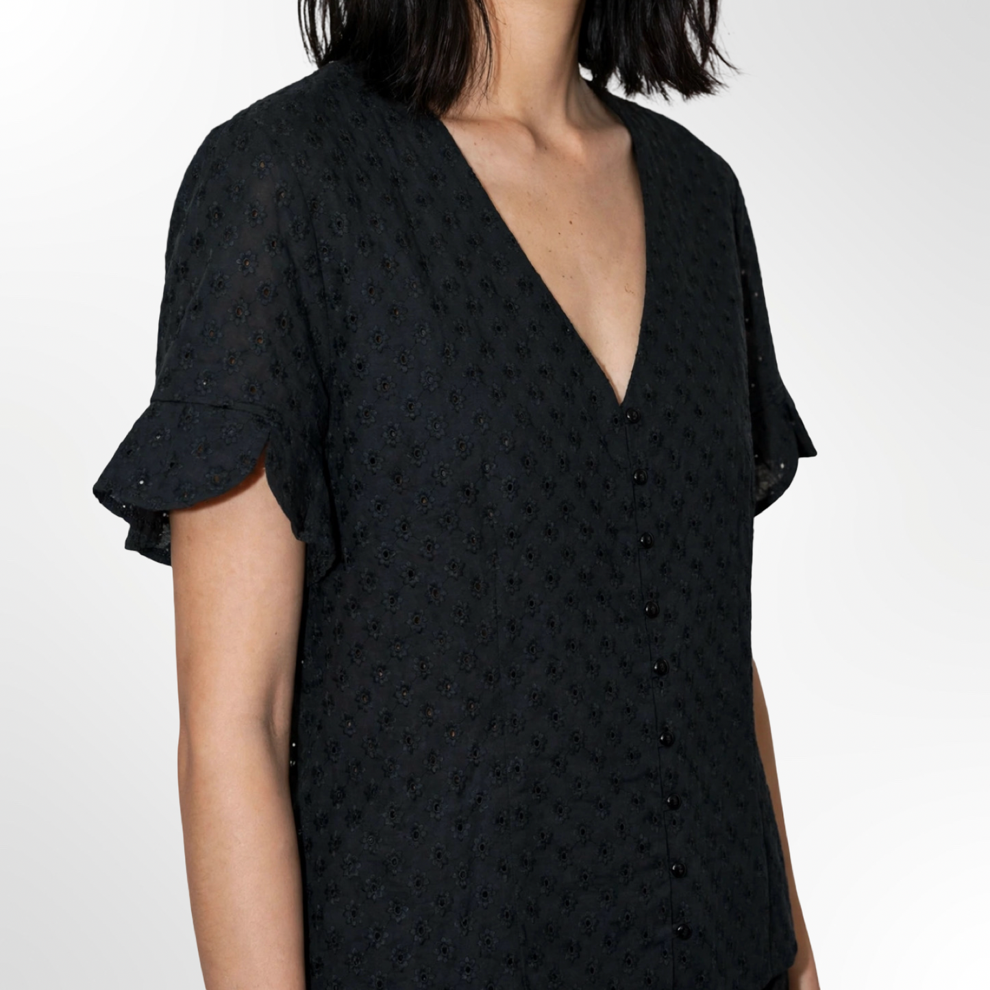 Camisa Broderie - T.L