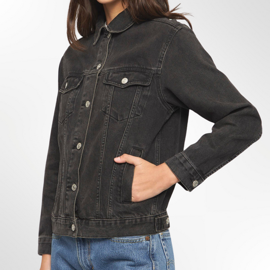 Denim Black Jacket - T.38