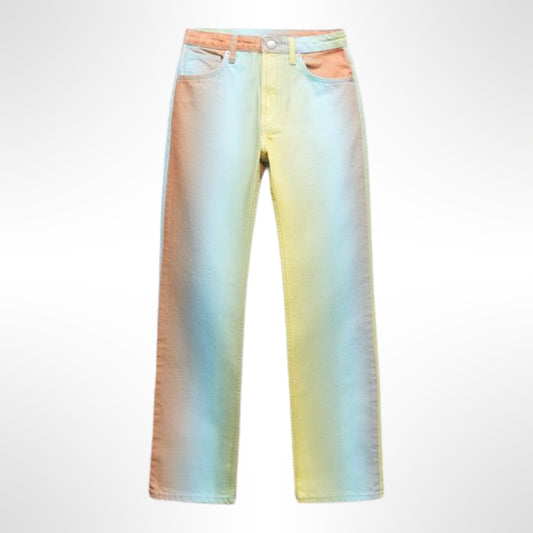 Jean Mide Rise Multicolor - T.36