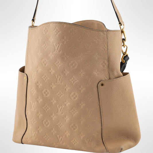 Cartera Tote Monogram Bagatelle Hobo Beige