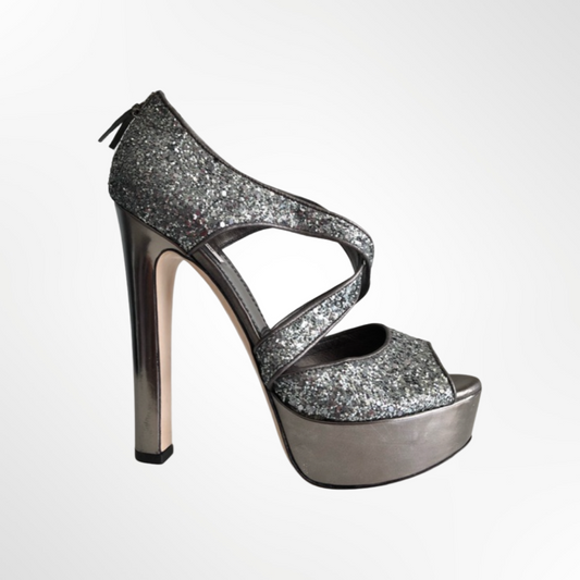 Glitter Platform Sandals - T.40.5