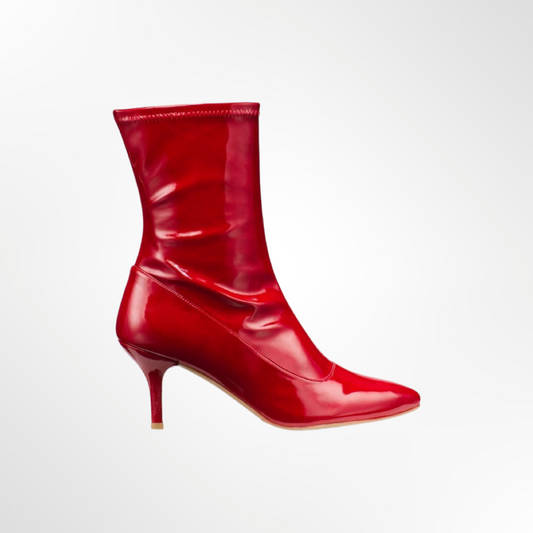 Sock Patent Leather Boot - T.37