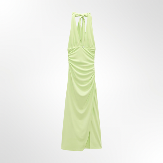 Draped Halter Dress - T.S