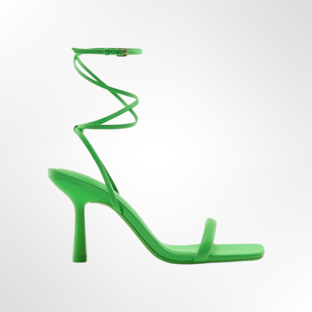 Green Leather Sandals - T.37